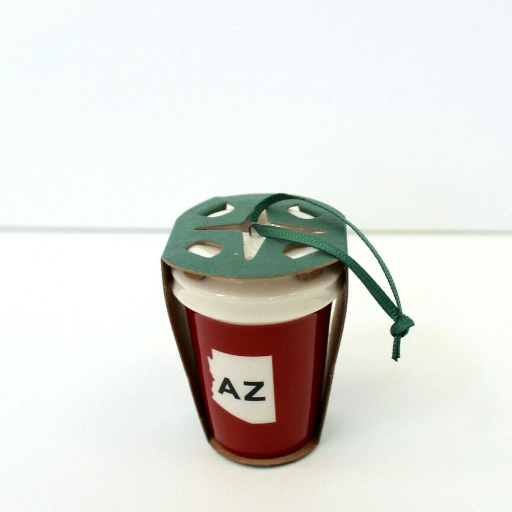 Starbucks Local Holiday Ceramic Ornament Arizona AZ USA State Collection